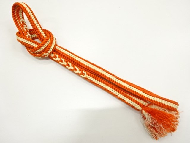 JAPANESE KIMONO / HAND-TIED OBIJIME CORD
